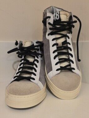 NEW RARE $325 P448 MEN'S TAYLOR CHESS HIGH TOP SUEDE SNEAKER SHOES SIZE 46